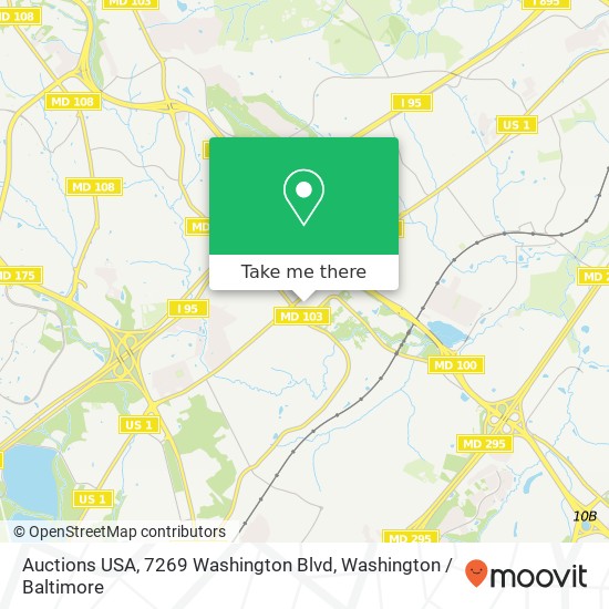 Mapa de Auctions USA, 7269 Washington Blvd