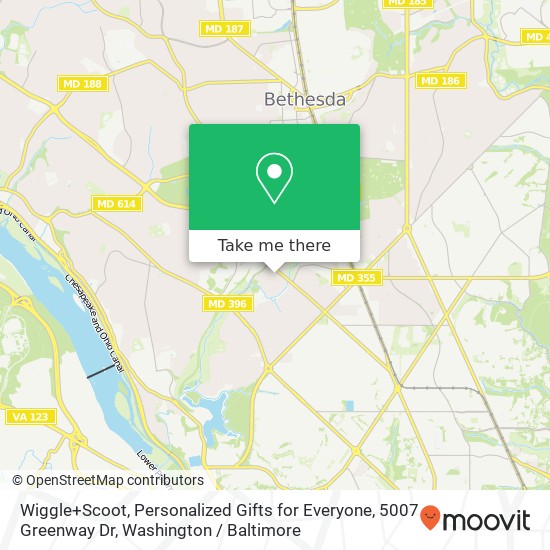 Wiggle+Scoot, Personalized Gifts for Everyone, 5007 Greenway Dr map