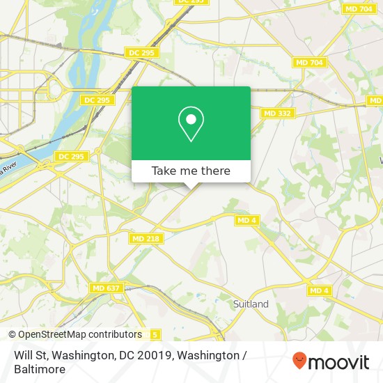 Will St, Washington, DC 20019 map
