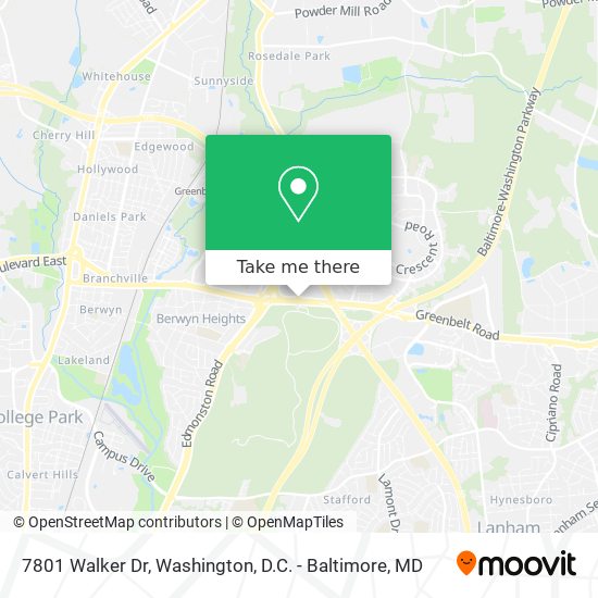 Mapa de 7801 Walker Dr