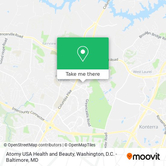 Mapa de Atomy USA Health and Beauty