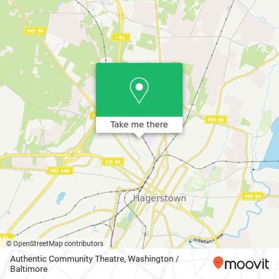 Authentic Community Theatre map