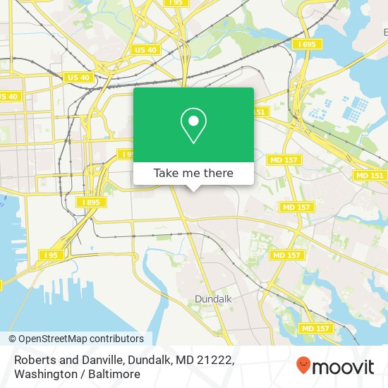 Roberts and Danville, Dundalk, MD 21222 map