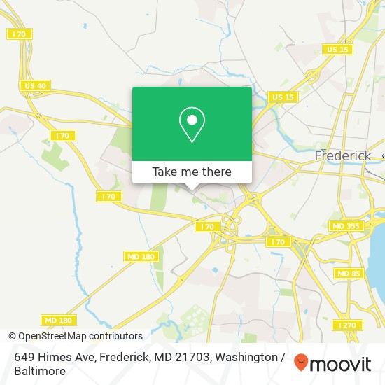 649 Himes Ave, Frederick, MD 21703 map