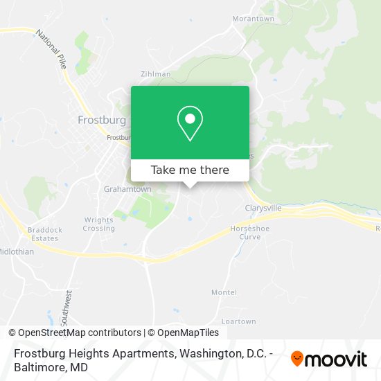 Mapa de Frostburg Heights Apartments