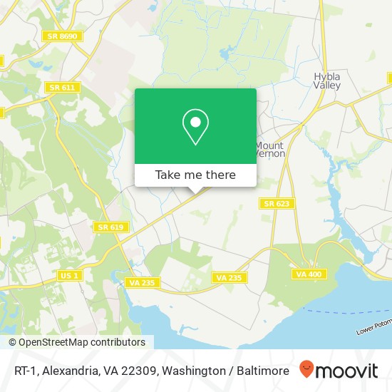 RT-1, Alexandria, VA 22309 map