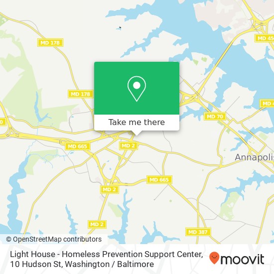 Light House - Homeless Prevention Support Center, 10 Hudson St map