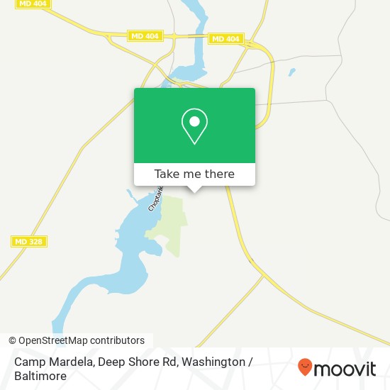 Mapa de Camp Mardela, Deep Shore Rd