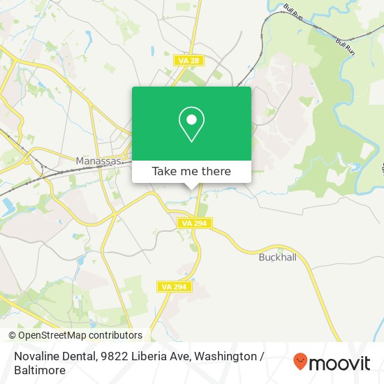 Mapa de Novaline Dental, 9822 Liberia Ave