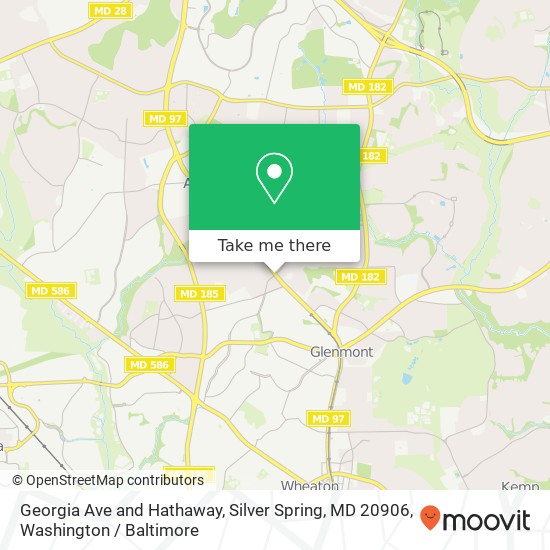 Mapa de Georgia Ave and Hathaway, Silver Spring, MD 20906