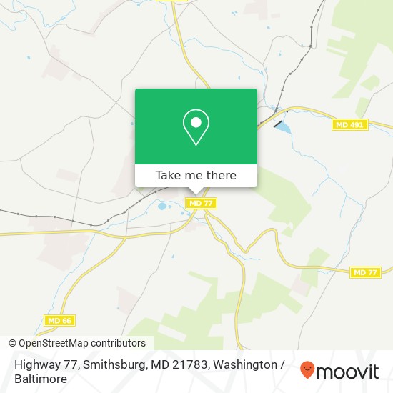 Mapa de Highway 77, Smithsburg, MD 21783