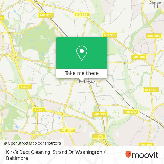 Mapa de Kirk's Duct Cleaning, Strand Dr