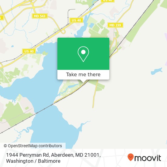 Mapa de 1944 Perryman Rd, Aberdeen, MD 21001