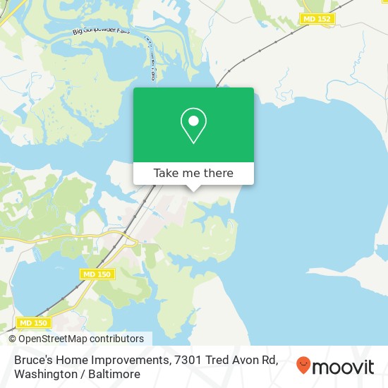 Bruce's Home Improvements, 7301 Tred Avon Rd map