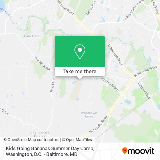 Mapa de Kids Going Bananas Summer Day Camp