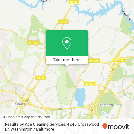 Mapa de Results by Ace Cleaning Services, 4245 Crosswood Dr
