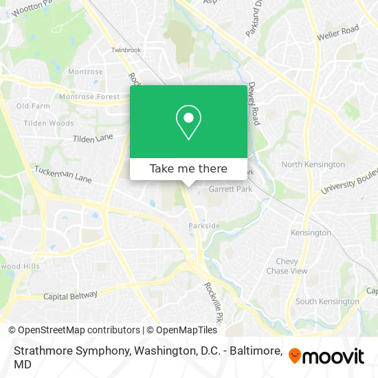 Strathmore Symphony map