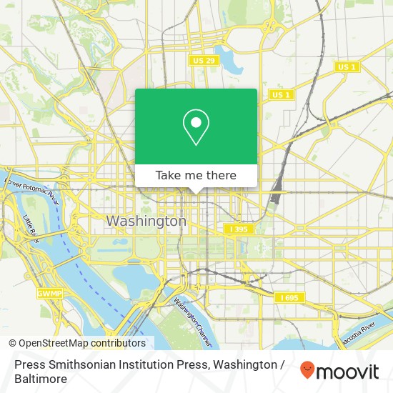 Press Smithsonian Institution Press map