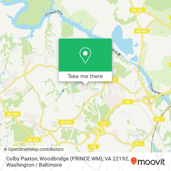 Mapa de Colby Paxton, Woodbridge (PRINCE WM), VA 22192