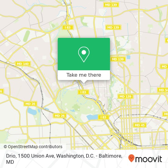Drio, 1500 Union Ave map