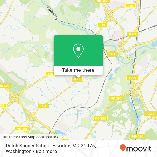 Dutch Soccer School, Elkridge, MD 21075 map