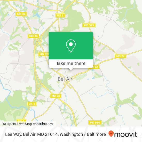 Lee Way, Bel Air, MD 21014 map