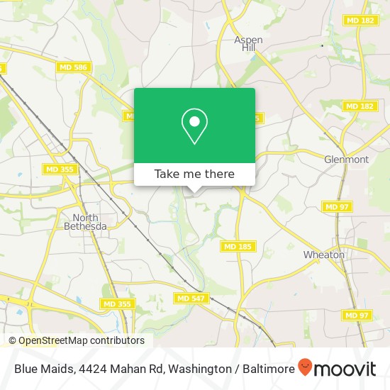 Mapa de Blue Maids, 4424 Mahan Rd