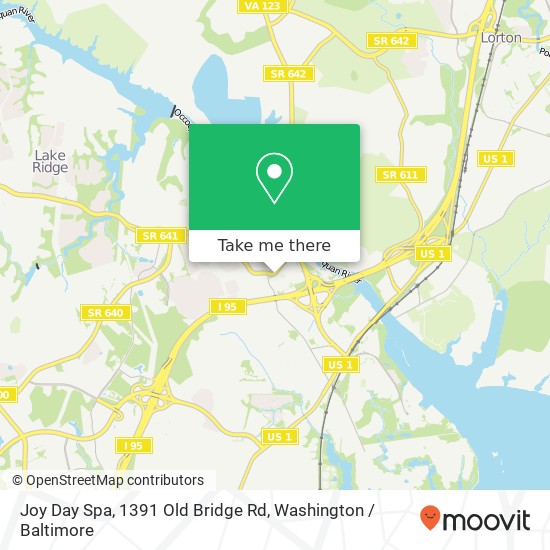 Joy Day Spa, 1391 Old Bridge Rd map