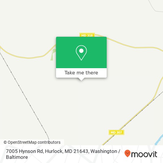 Mapa de 7005 Hynson Rd, Hurlock, MD 21643