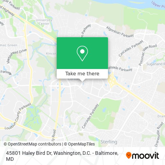 Mapa de 45801 Haley Bird Dr