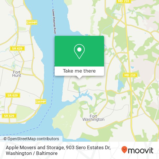 Mapa de Apple Movers and Storage, 903 Sero Estates Dr