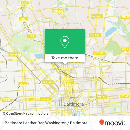 Mapa de Baltimore Leather Bar