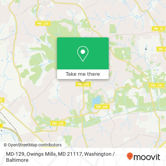 MD-129, Owings Mills, MD 21117 map