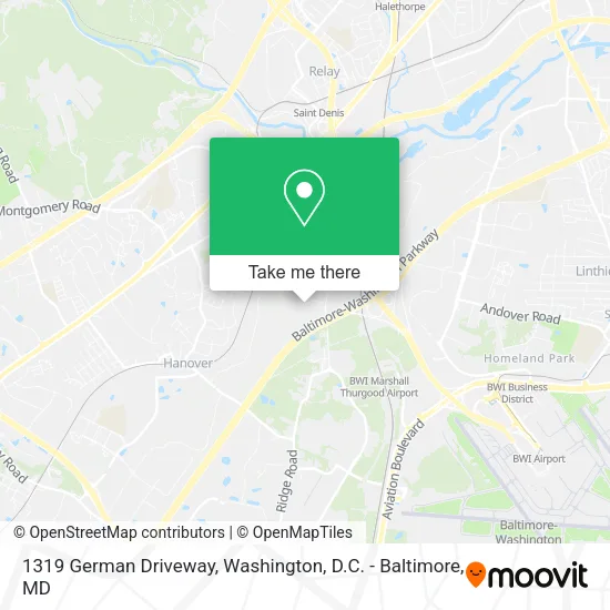 1319 German Driveway map