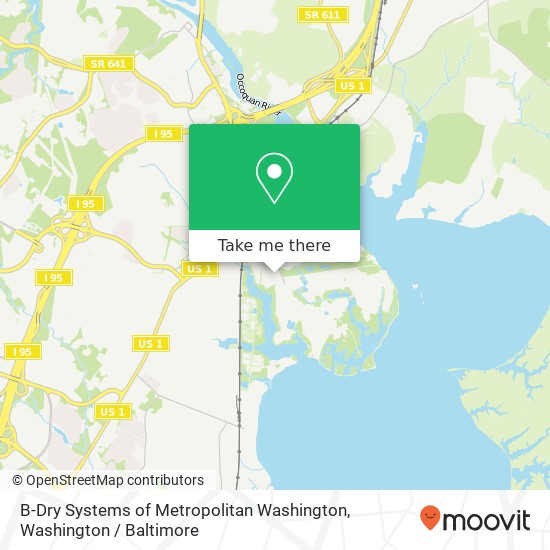 Mapa de B-Dry Systems of Metropolitan Washington