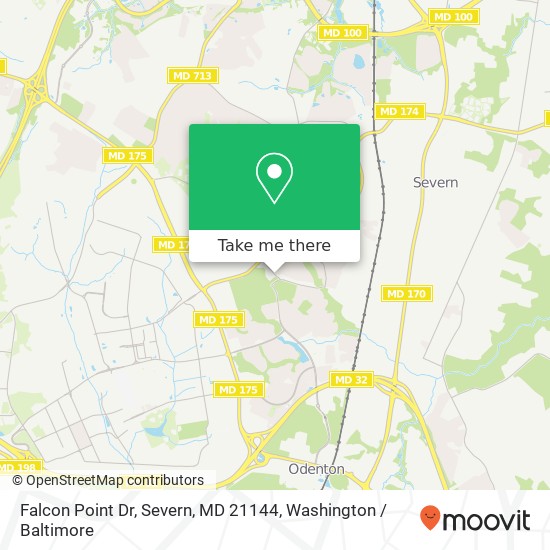 Falcon Point Dr, Severn, MD 21144 map