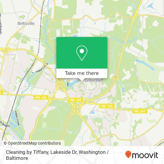 Cleaning by Tiffany, Lakeside Dr map
