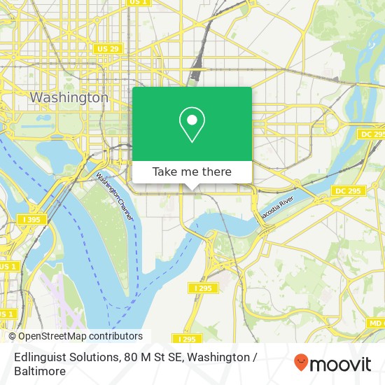 Mapa de Edlinguist Solutions, 80 M St SE