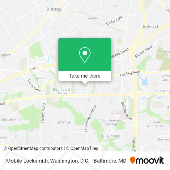 Mobile Locksmith map