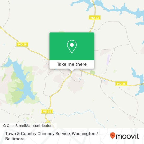 Mapa de Town & Country Chimney Service, 1307 Lee Ln