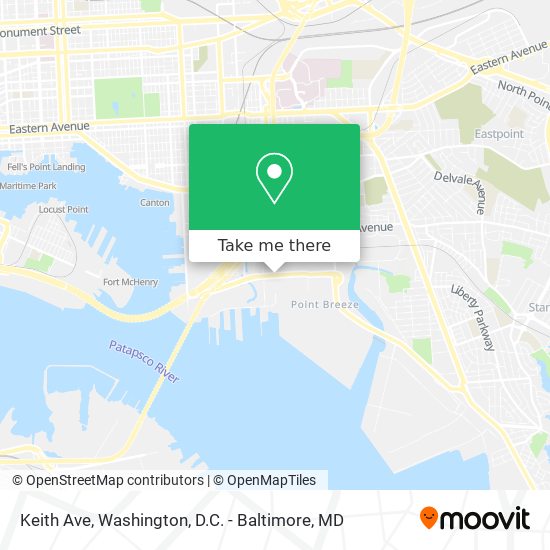 Keith Ave map