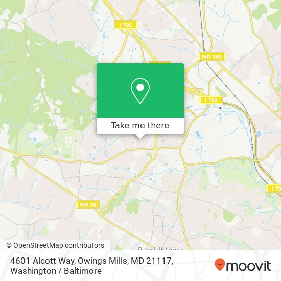 4601 Alcott Way, Owings Mills, MD 21117 map