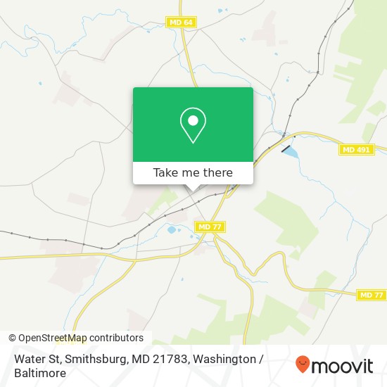 Mapa de Water St, Smithsburg, MD 21783