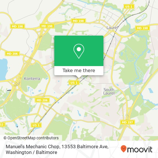 Manuel's Mechanic Chop, 13553 Baltimore Ave map