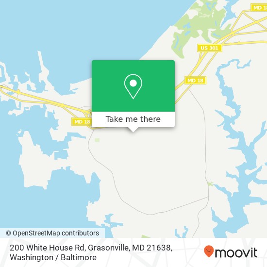 200 White House Rd, Grasonville, MD 21638 map