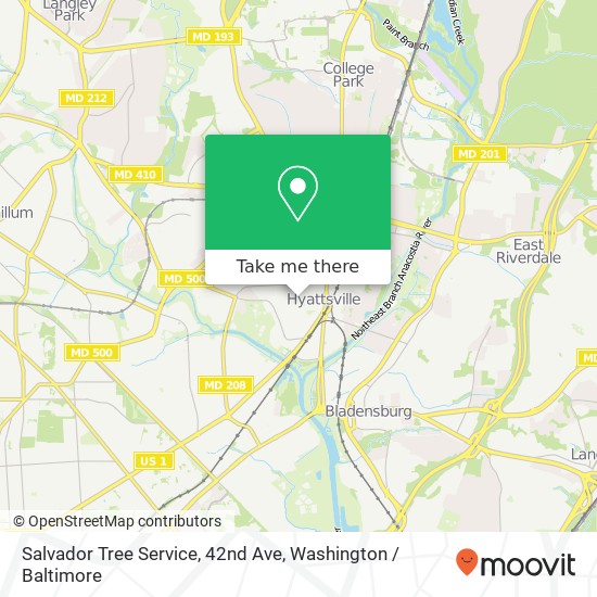 Mapa de Salvador Tree Service, 42nd Ave