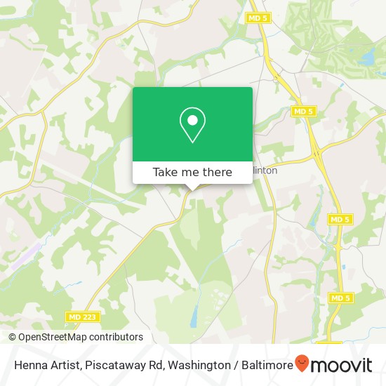 Mapa de Henna Artist, Piscataway Rd