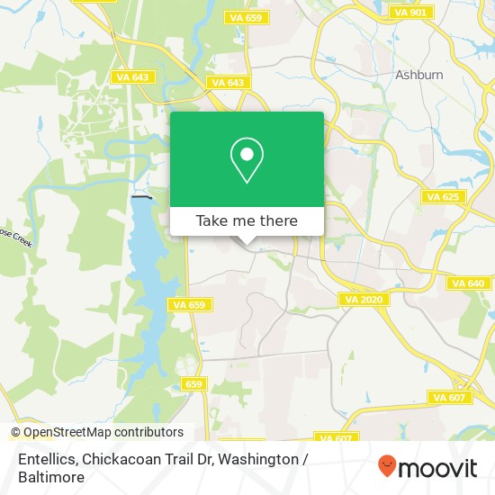Entellics, Chickacoan Trail Dr map