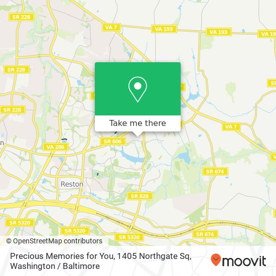 Mapa de Precious Memories for You, 1405 Northgate Sq