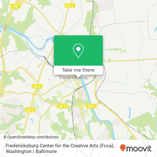 Fredericksburg Center for the Creative Arts (Fcca) map